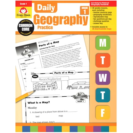 Evan-Moor Educational Publishers Daily Geography Practice Book, Teachers Edition, Grade 1 3710